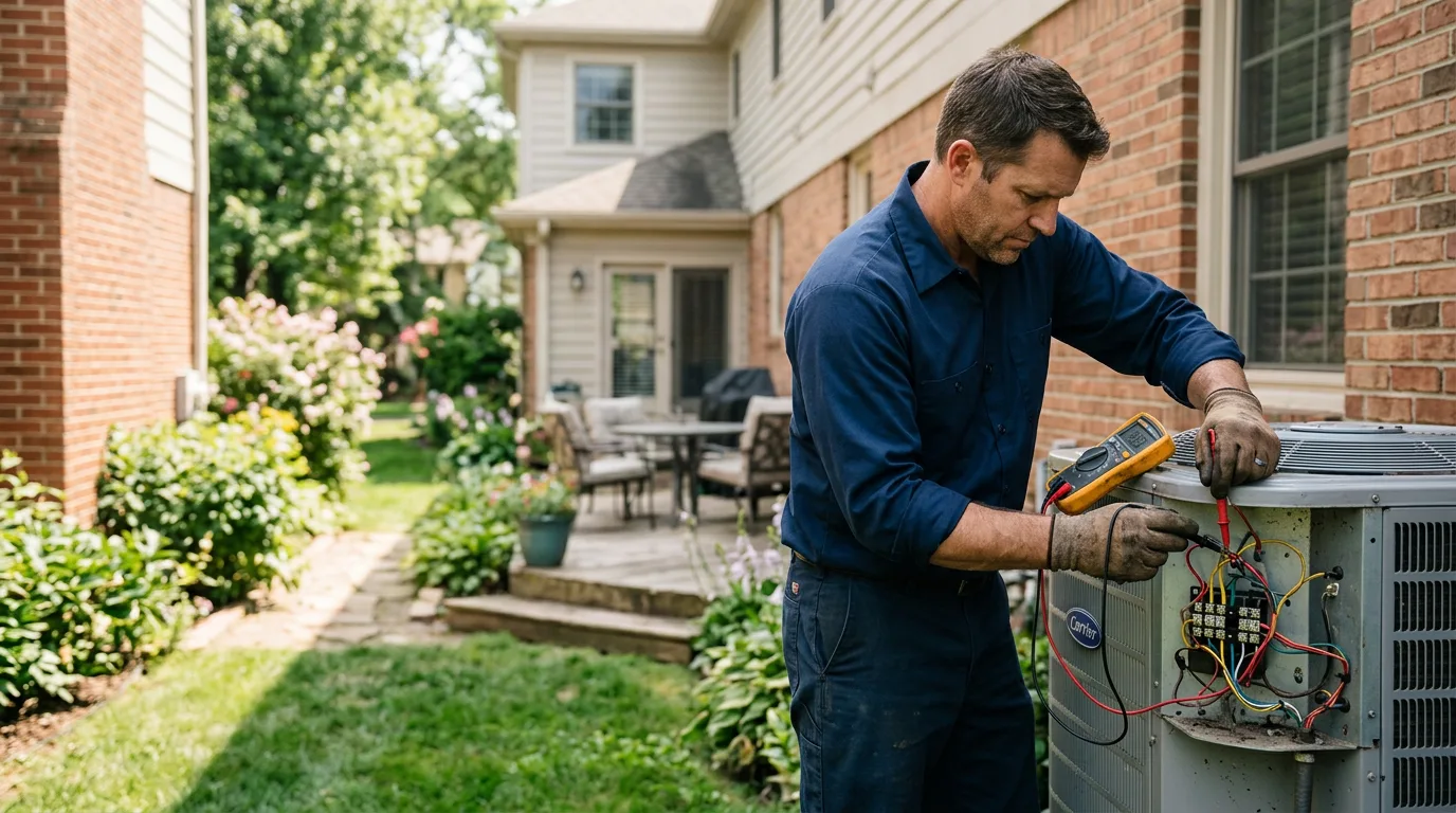 HVAC technician working near Bradley, WV